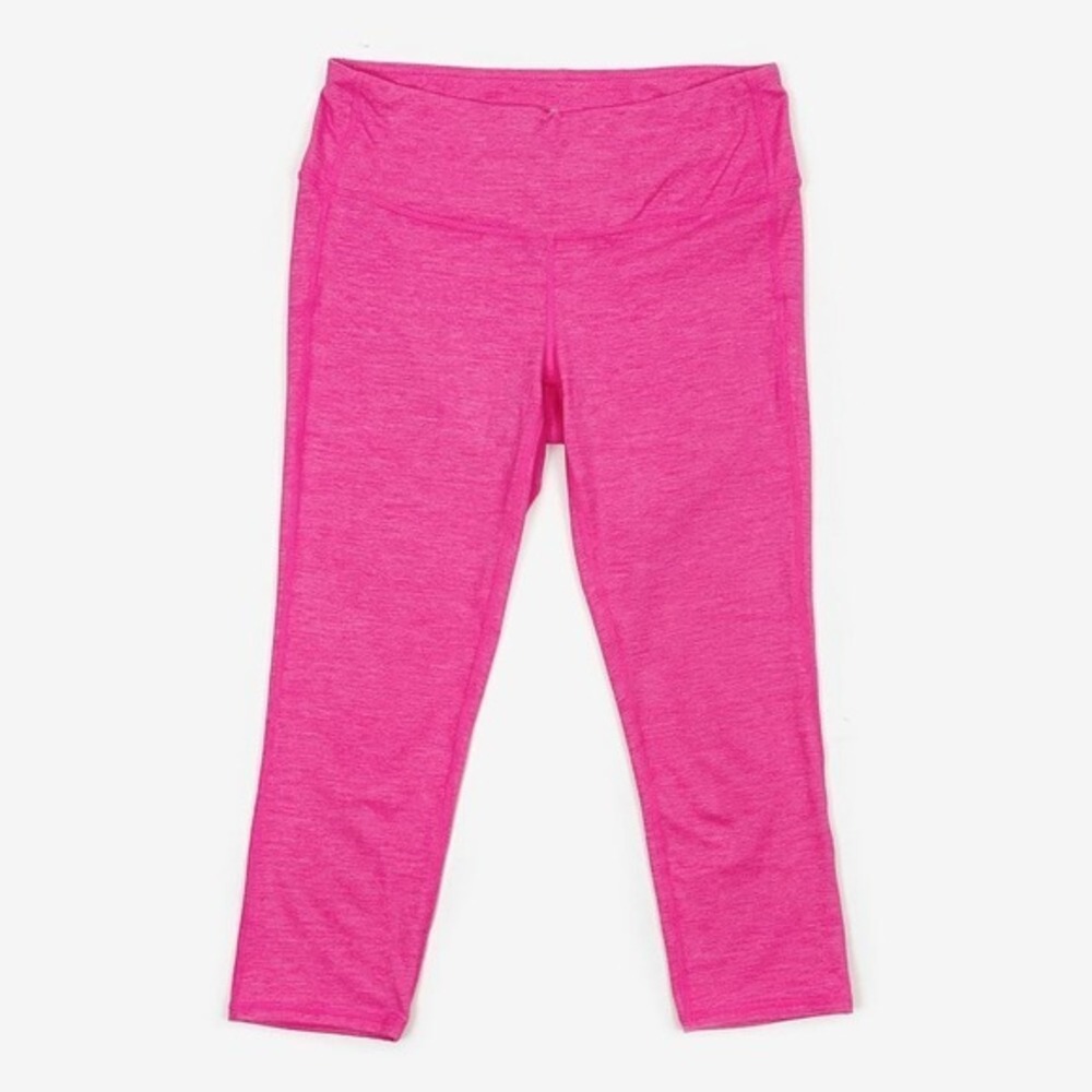 Athleta Quest Chaturanga Capri Size S Hot Pink Leggings Active Yoga Gym Workout